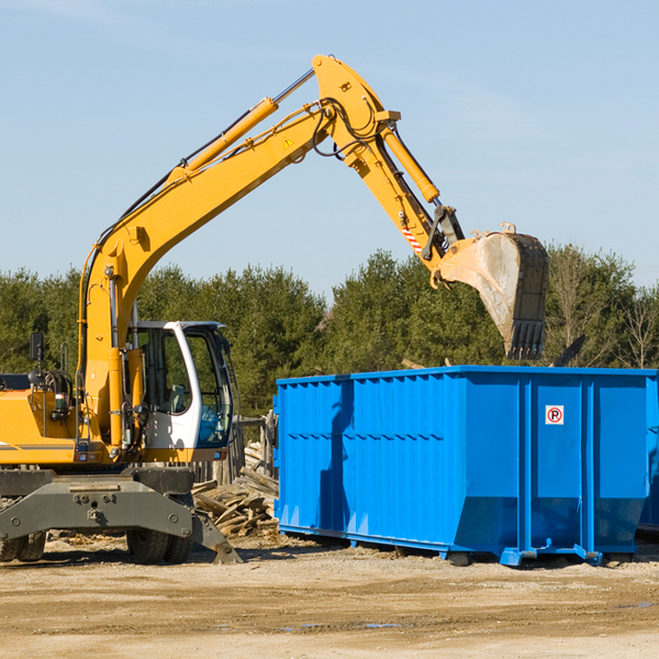 what size residential dumpster rentals are available in Table Rock NE